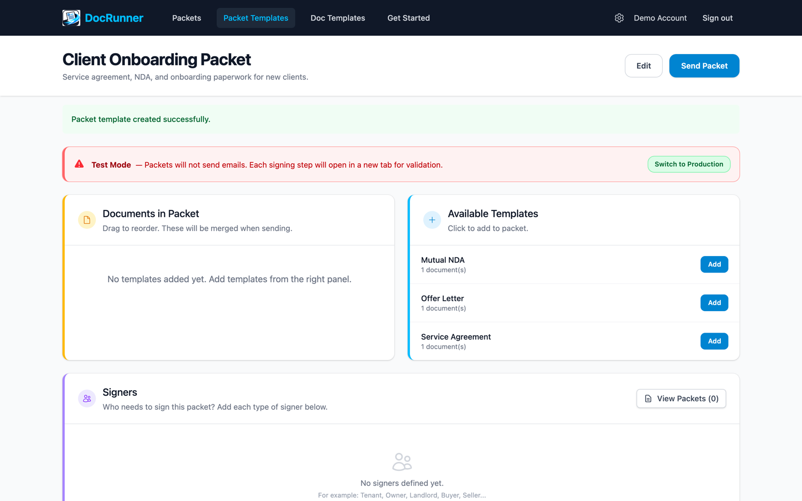 Packet builder